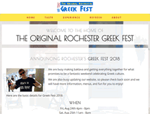 Tablet Screenshot of greekfestrochester.com